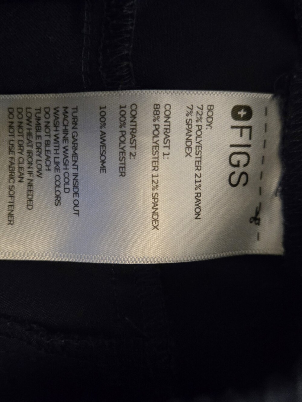 FIGS Men’s Tansen Jogger Scrub Pants Navy Size Large - Picture 6 of 7